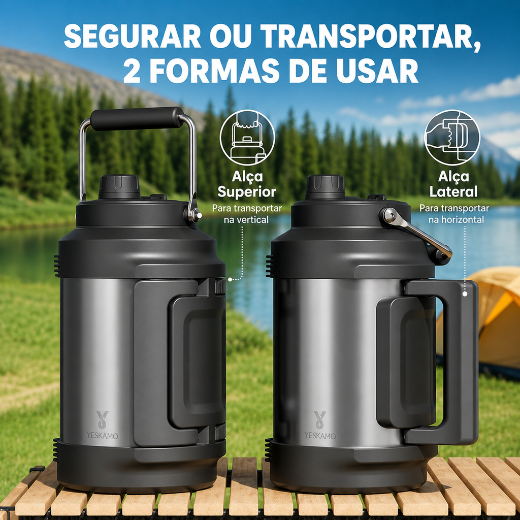 Garrafa De Água Isolada Meoky 3,78 litros.