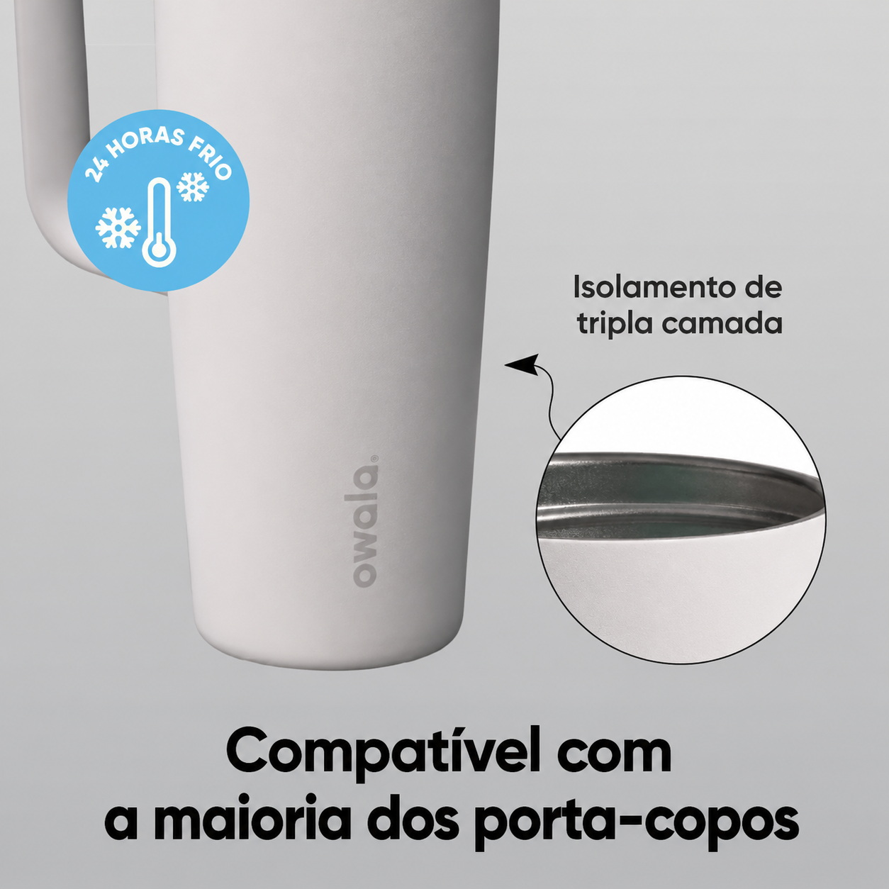 Copo Térmico Owala FreeSip em Aço Inoxidável de 887 ml