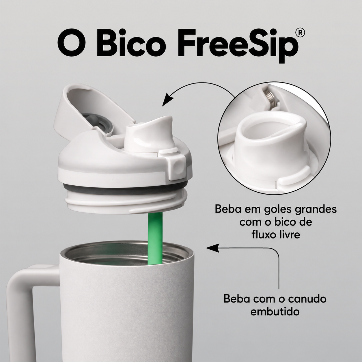 Copo Térmico Owala FreeSip em Aço Inoxidável de 887 ml